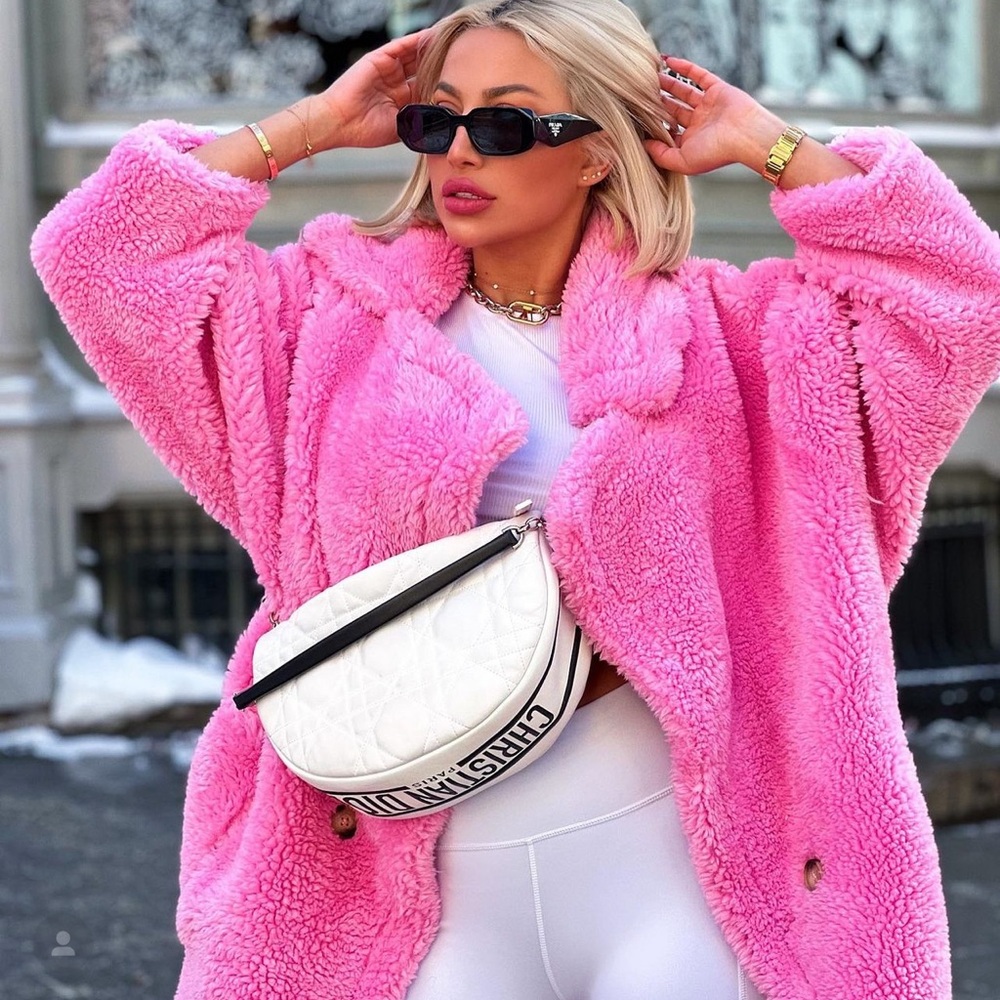 Pink Teddy Bear Coat
